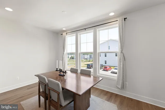 a workspace with furniture and window