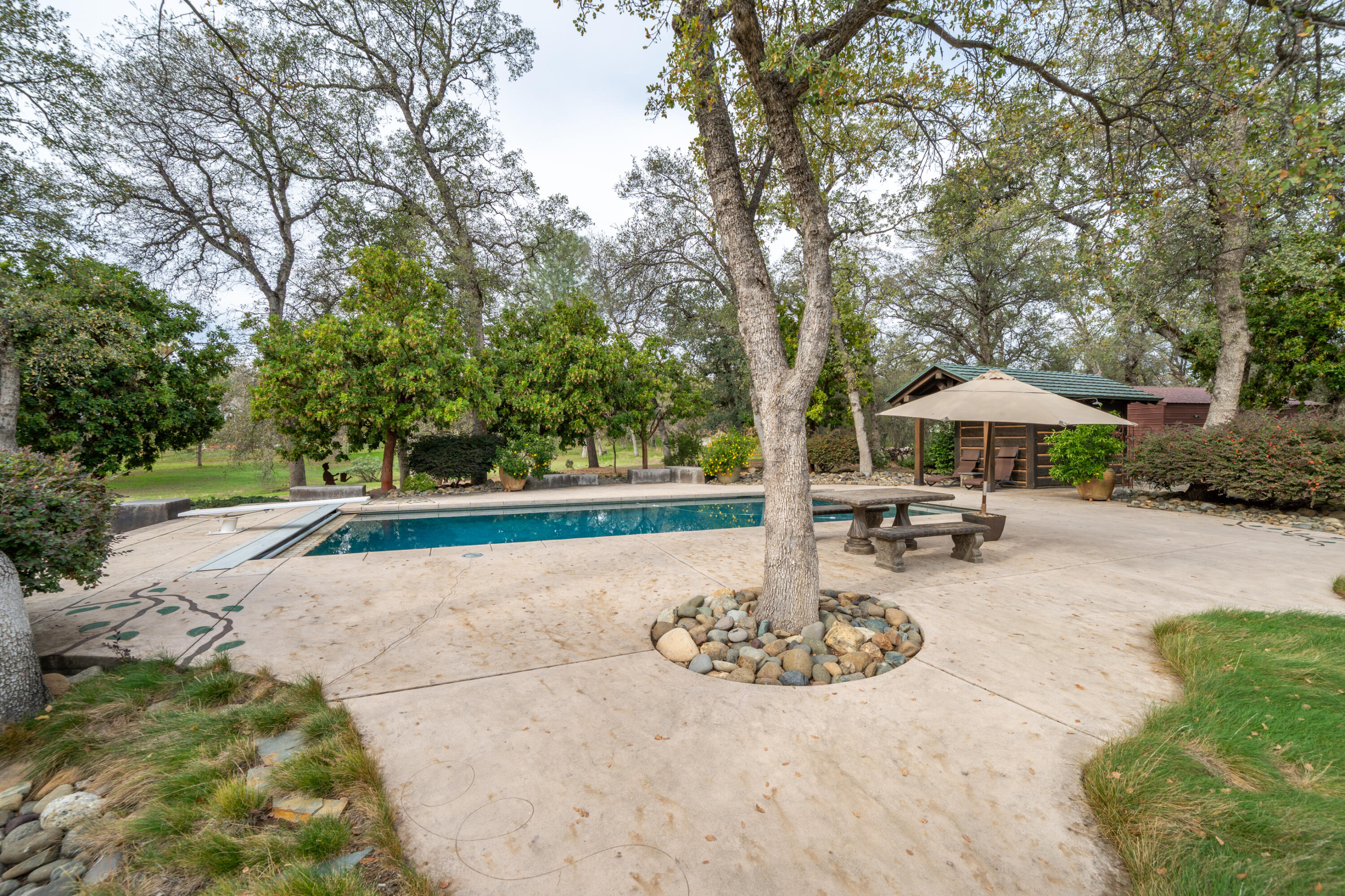 15900 El Camino Robles Road Redding, CA 96001 - Photo 77 of 116 a view of a table and chairs in the patio