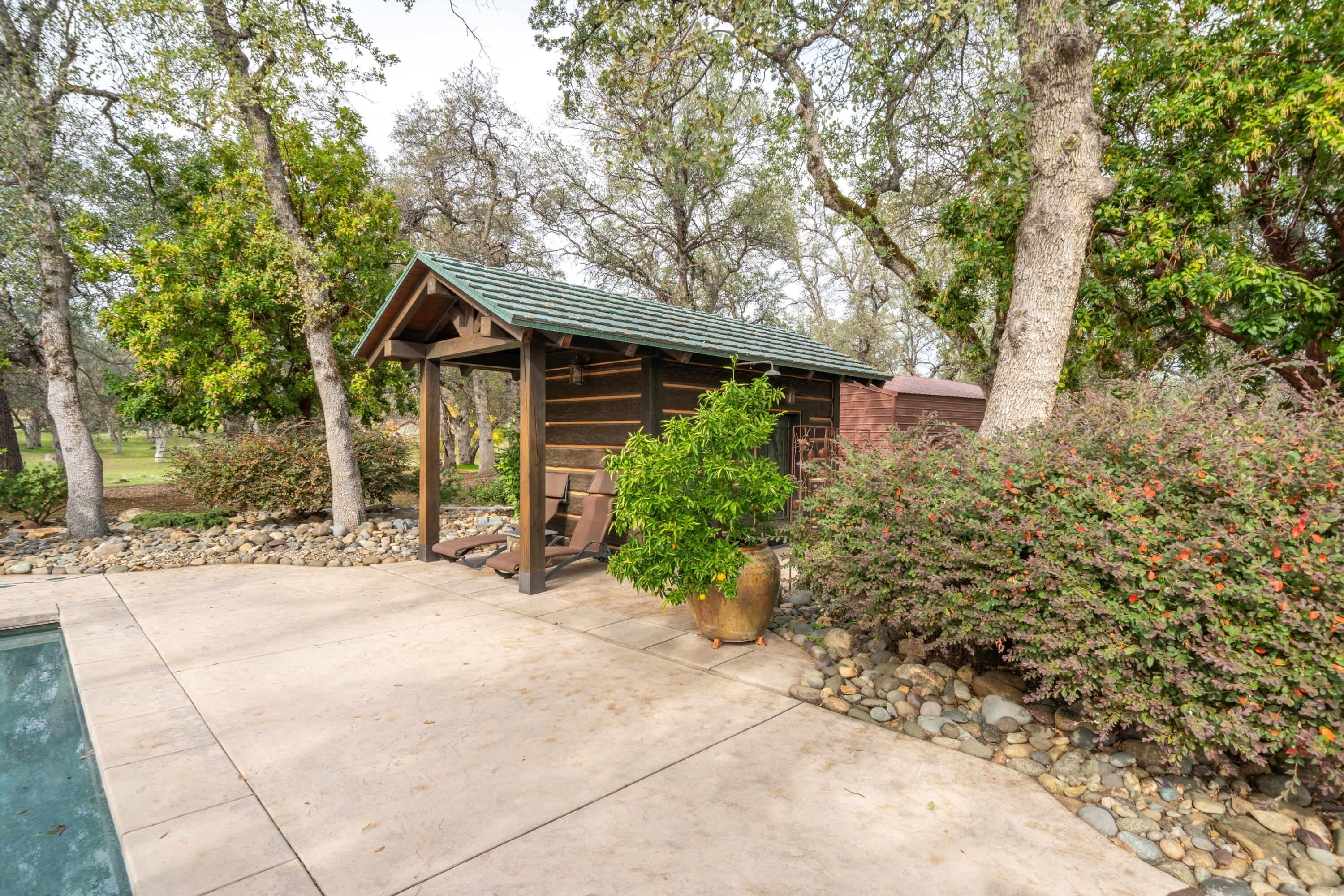15900 El Camino Robles Road Redding, CA 96001 - Photo 84 of 116 a view of a house with a small yard and potted plants