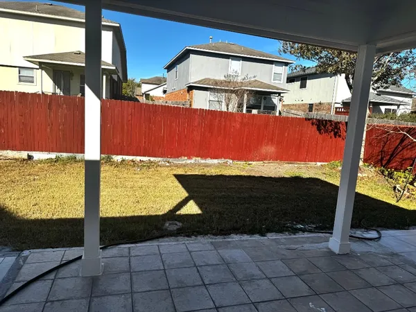 a view of a building with an outdoor space