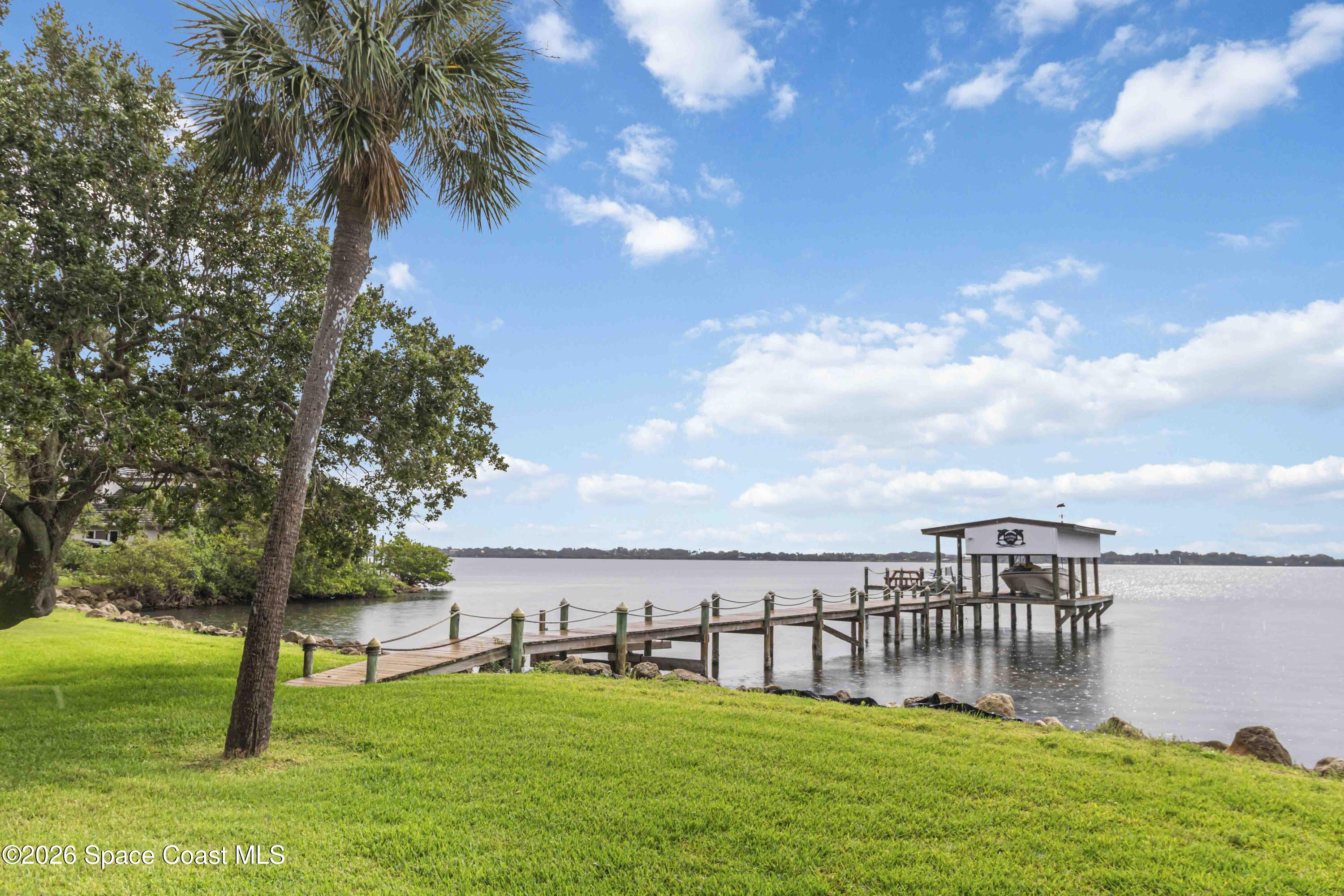 110 Barnacle Place Rockledge, FL 32955 - Photo 58 of 71 a view of a terrace with yard