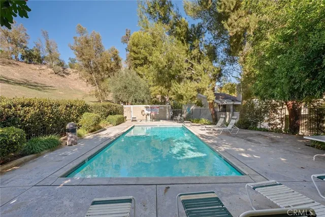 a view of a yard with a trees