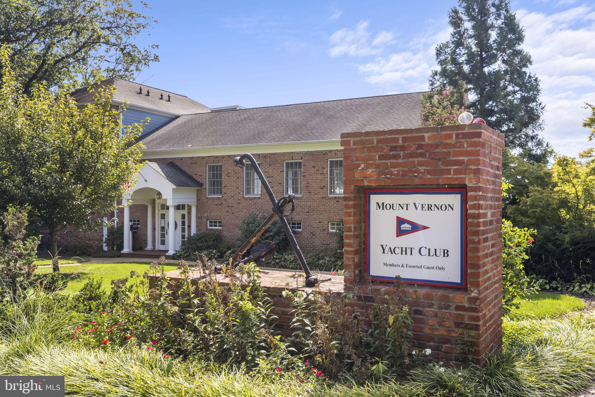 4006 Belle Rive Terrace Alexandria, VA 22309 - Photo 64 of 68 Mount Vernon Yacht Club Entrance