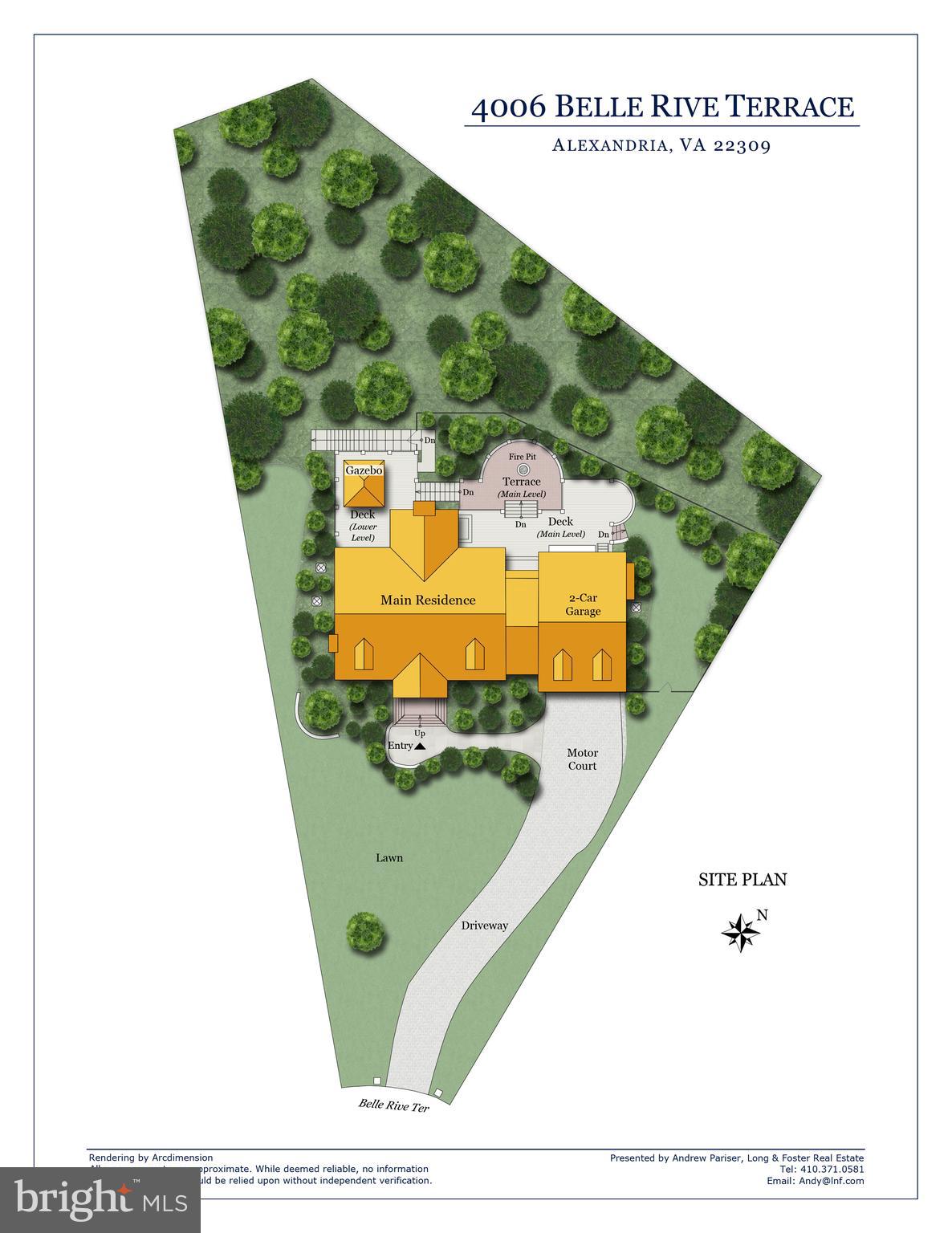 4006 Belle Rive Terrace Alexandria, VA 22309 - Photo 65 of 68 Site Plan