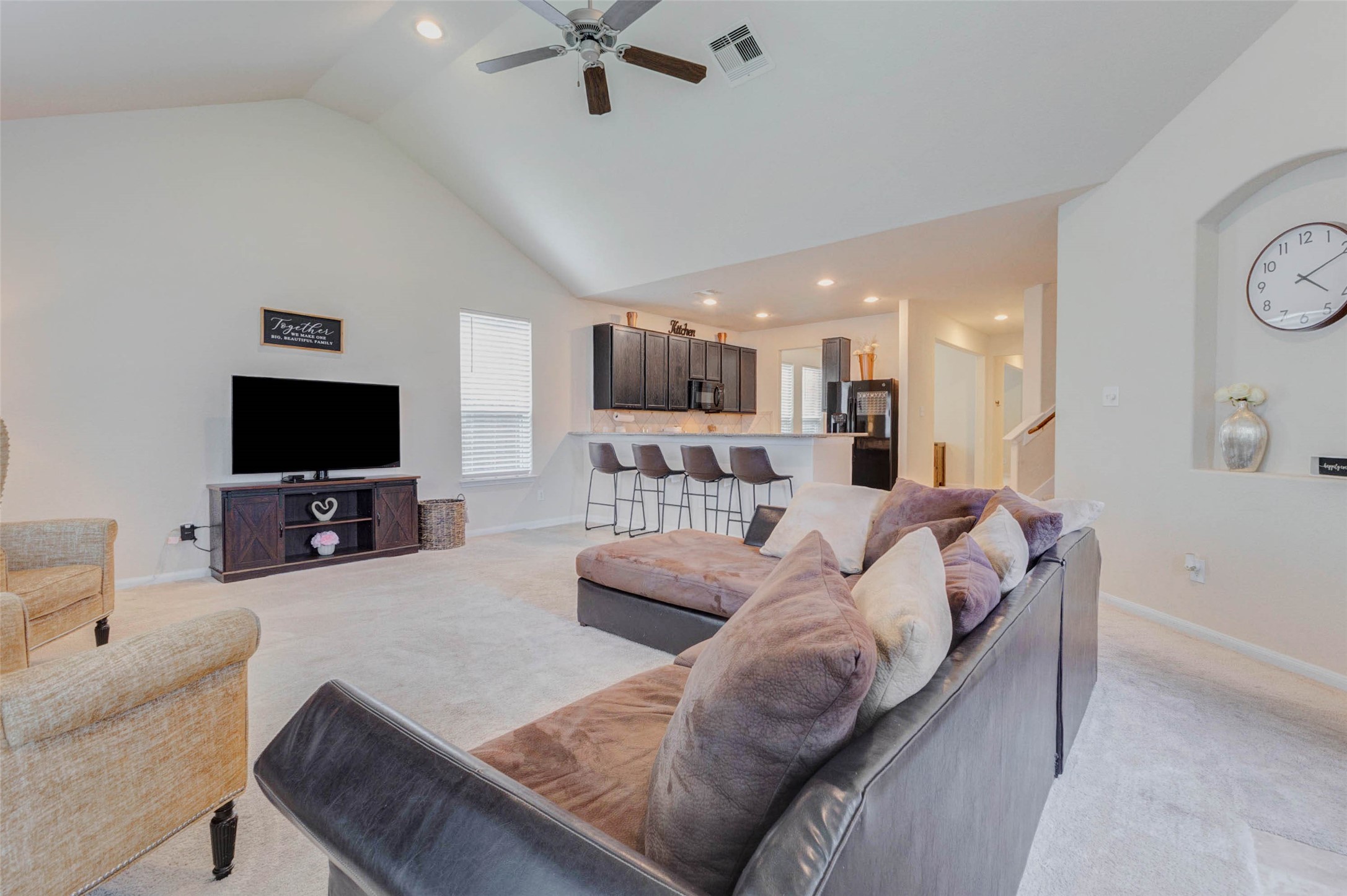 20623 Footstep Path Katy, TX 77449 - Photo 8 of 23 Kitchen flows seamlessly into the living room