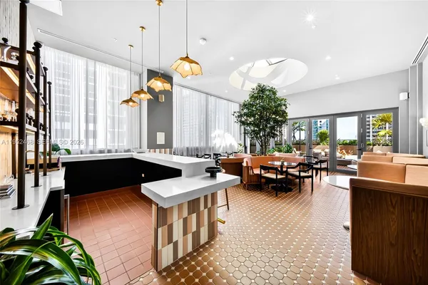 a living room filled with furniture