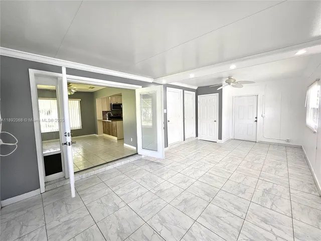 a view of an entryway of a house