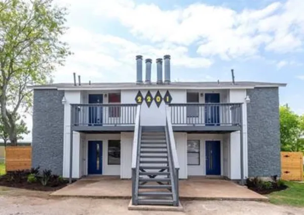a front view of a house