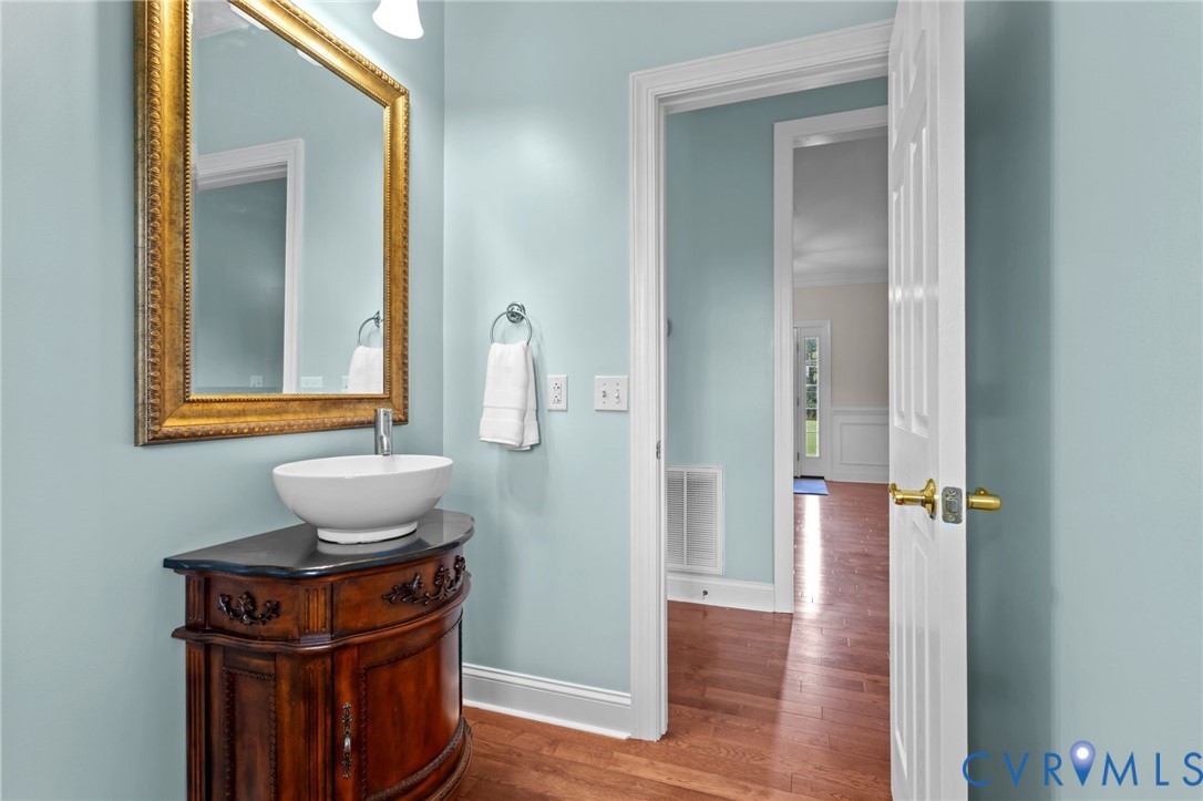 16431 River Road Chesterfield, VA 23838 - Photo 8 of 28 wooden floor and glass door with glass windows