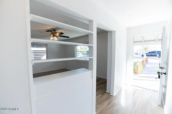 a view of a small space