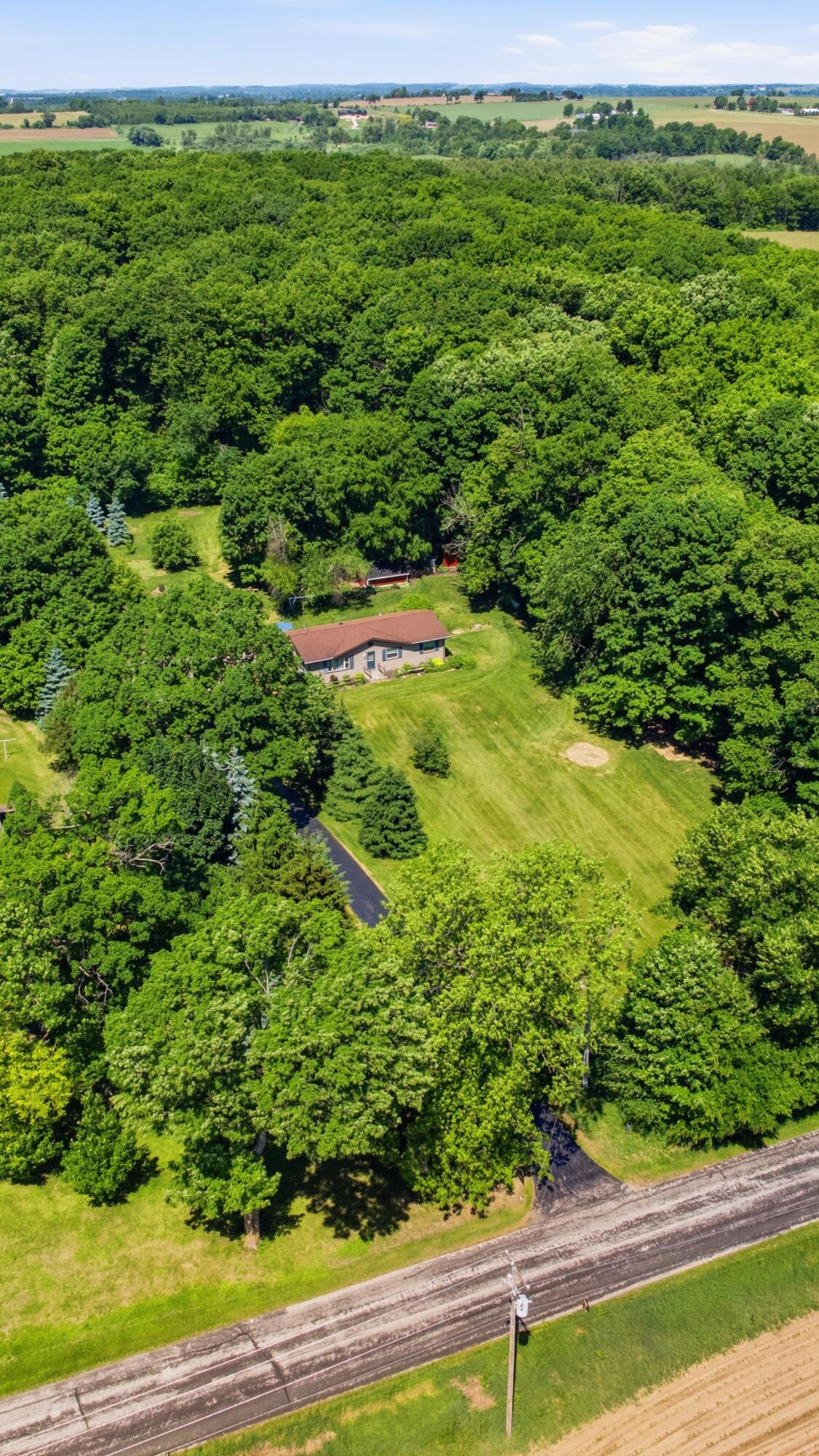 N6814 Sugarbush Road Greenbush, WI 53023 - Photo 2 of 41 Aerial shot
