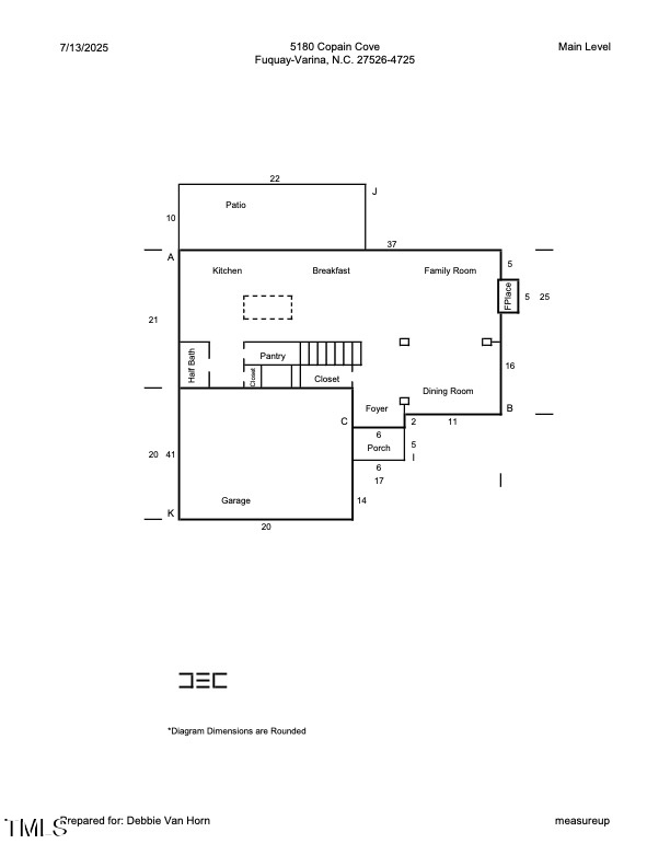 5180 Copain Cove Fuquay-Varina, NC 27526 - Photo 41 of 45 a picture of a floor plan