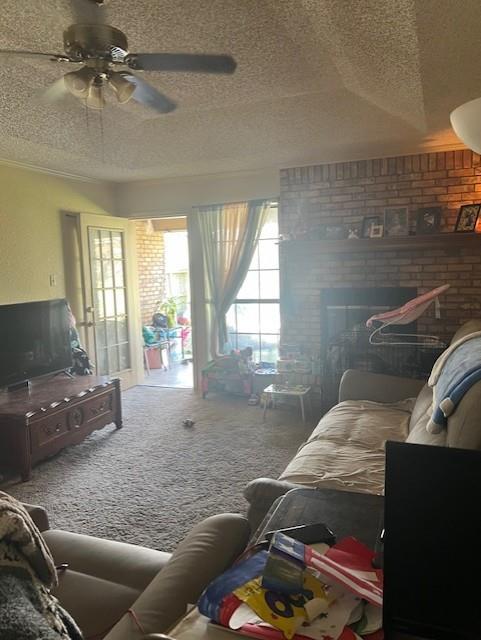 1500 Sharron Court Cleburne, TX 76033 - Photo 12 of 14 a living room with furniture and a fireplace