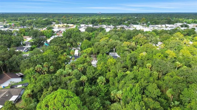 a view of a lush green field