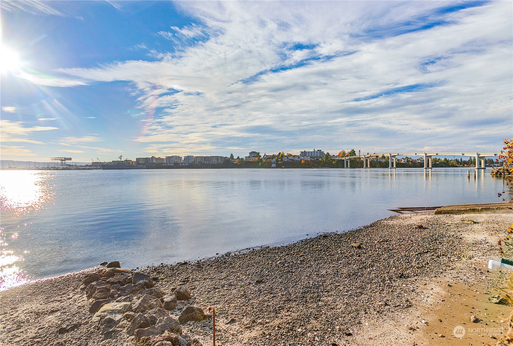 315 Shore Drive Bremerton, WA 98310 - Photo 36 of 38 a view of a lake with a big yard