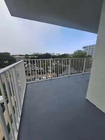 a view of balcony with city view
