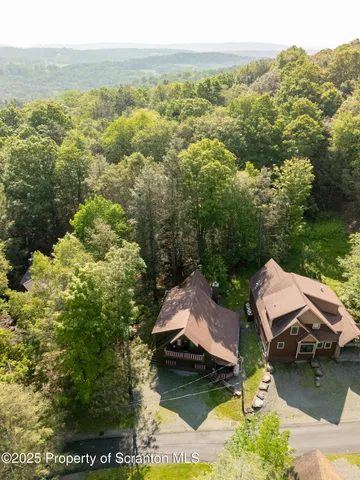 a view of a lake with mountain