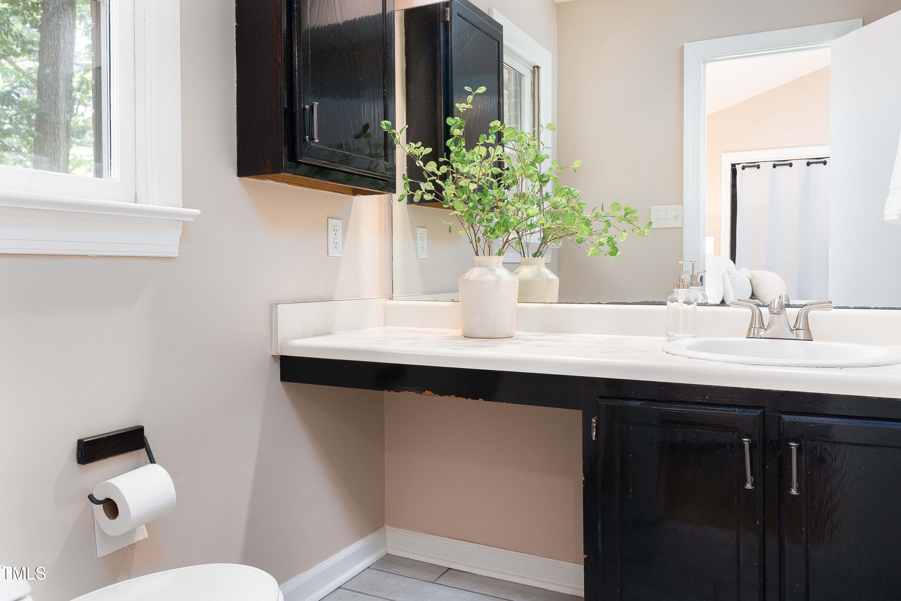 200 West Woodcroft Parkway, Unit 52A Durham, NC 27713 - Photo 13 of 21 a bathroom with a sink and a mirror
