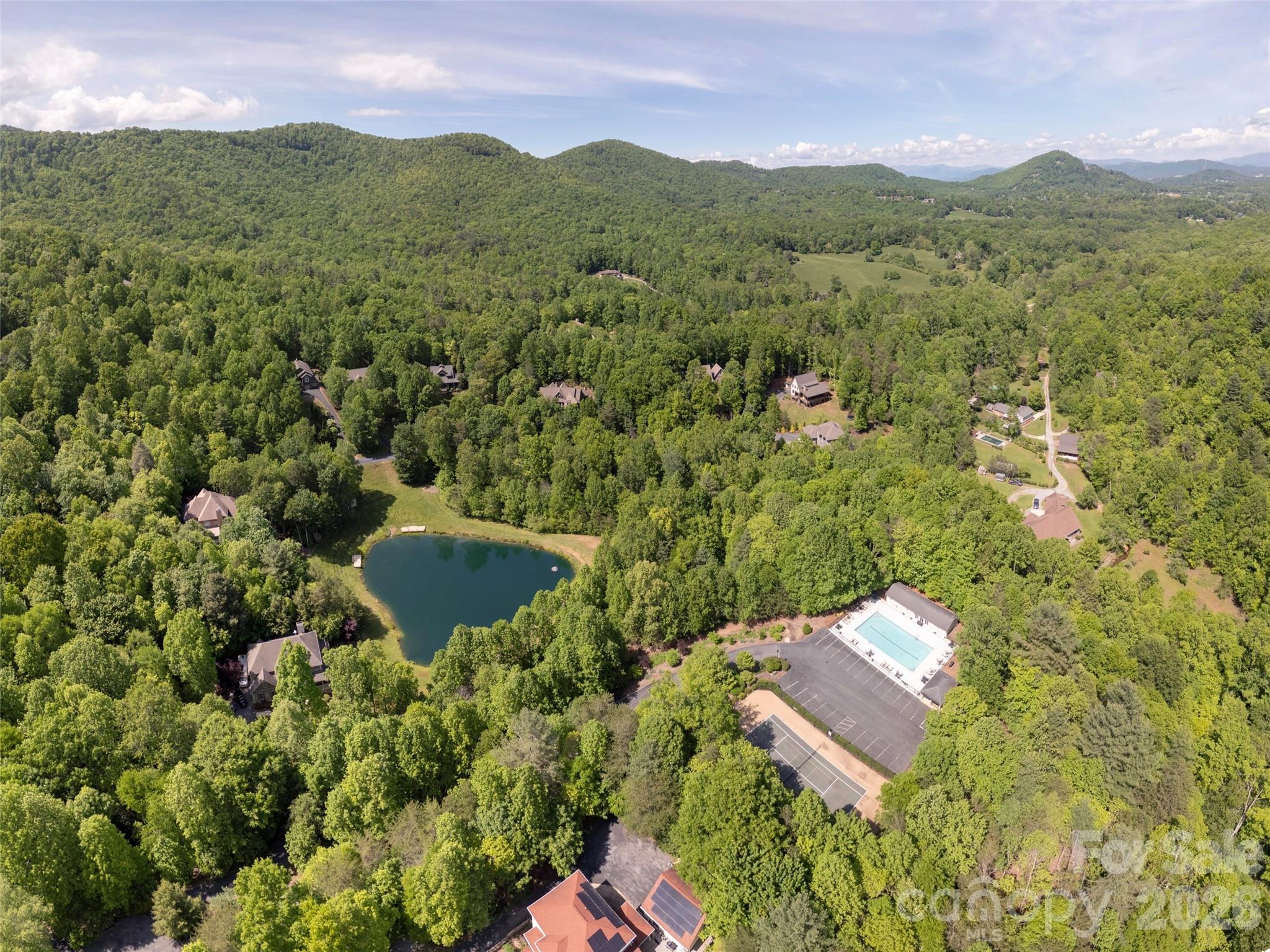 417 Blue Mist Way Arden, NC 28704 - Photo 48 of 48 an aerial view of a house with a garden