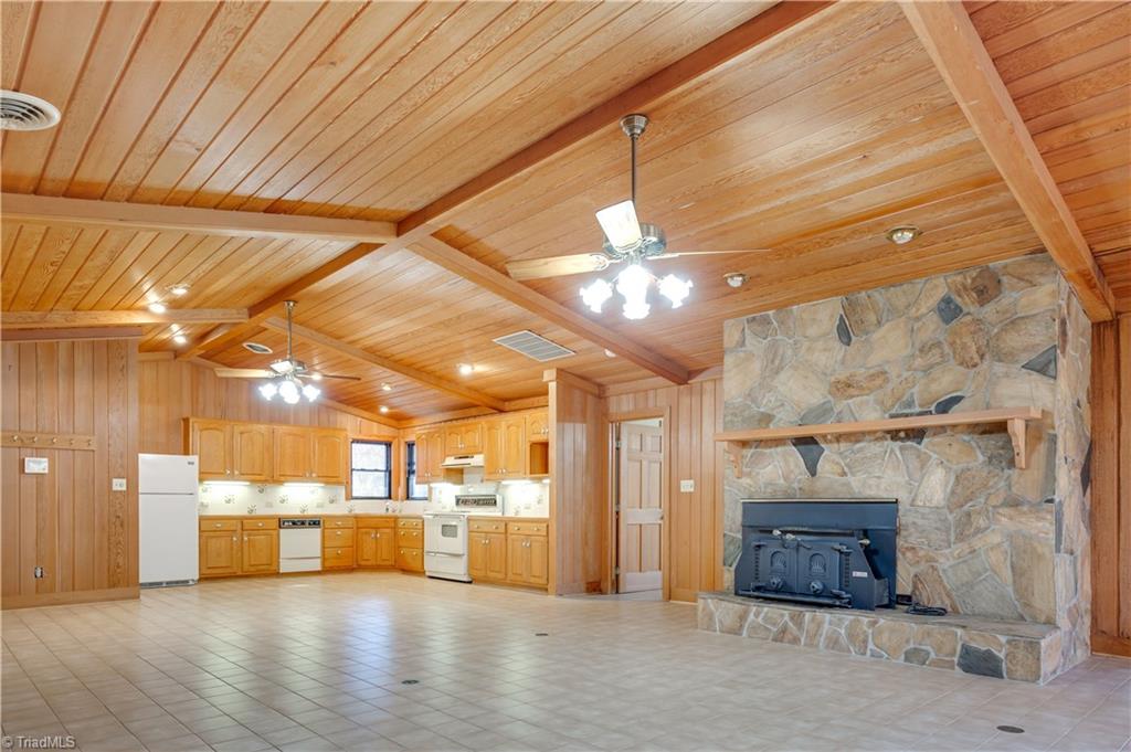 Fireplace in living room
