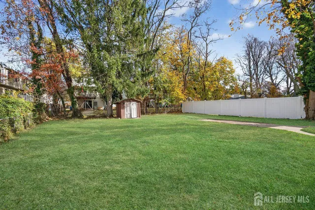 a view of outdoor space with garden