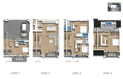 a view of a living room and kitchen