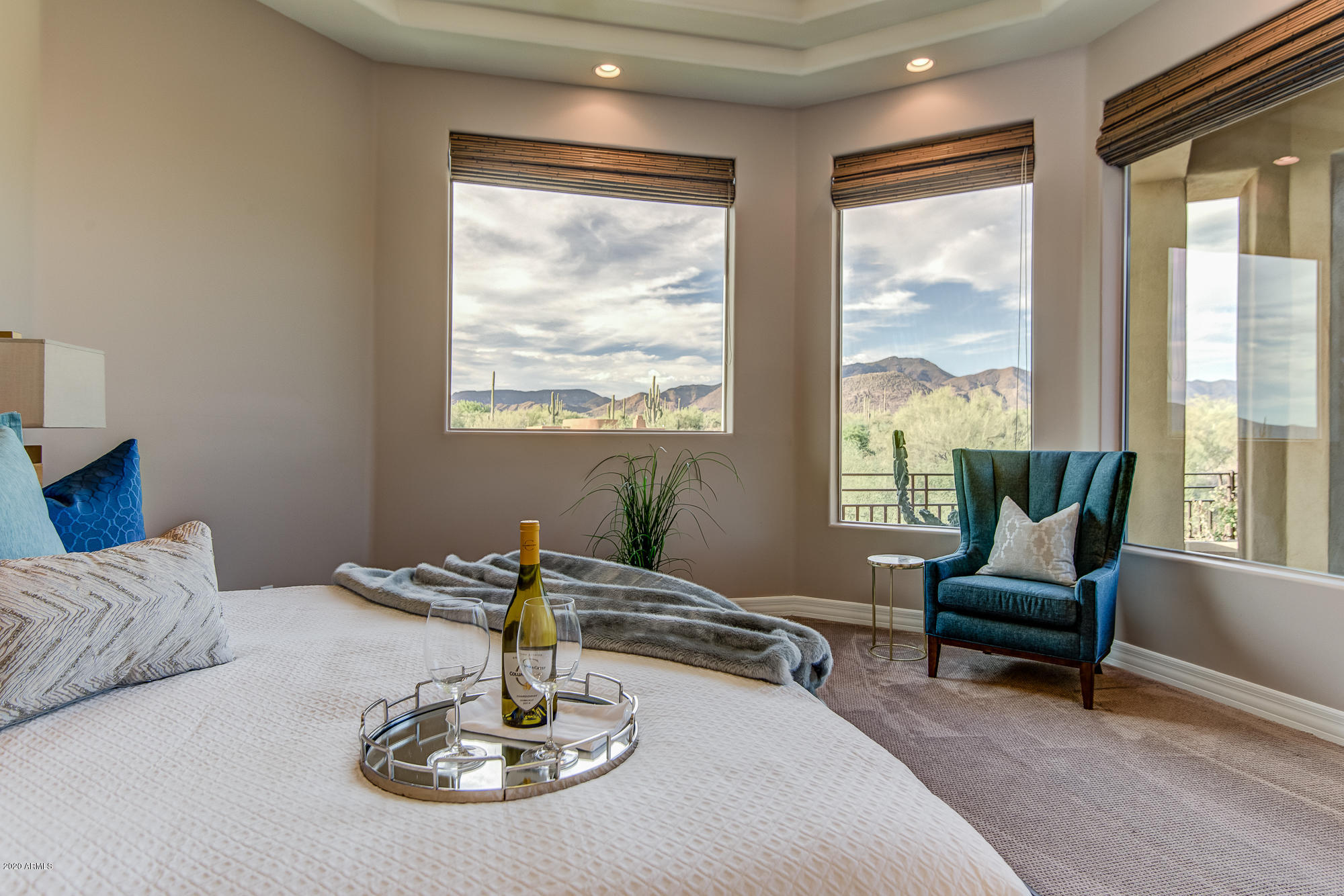 6850 East Stevens Road Cave Creek, AZ 85331 - Photo 48 of 76 Panoramic Views in Master Bedroom