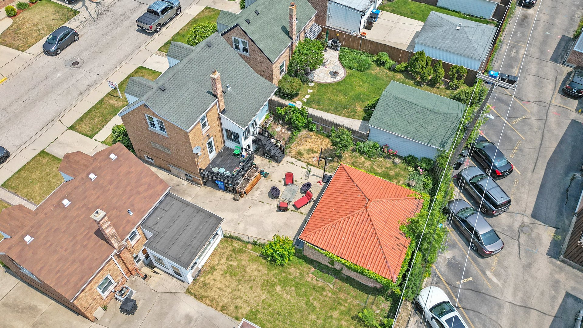 7801 West Victoria Street Chicago, IL 60631 - Photo 29 of 30 an aerial view of a house with a yard and outdoor seating