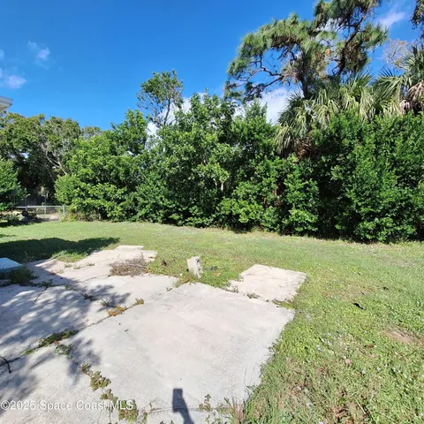 a view of a road with a yard