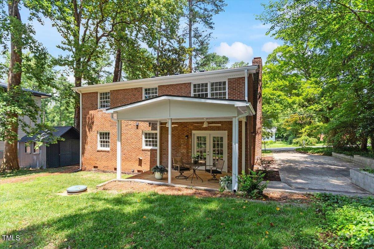 6311 Brandywine Road Raleigh, NC 27607 - Photo 20 of 21 front view of a house with a yard