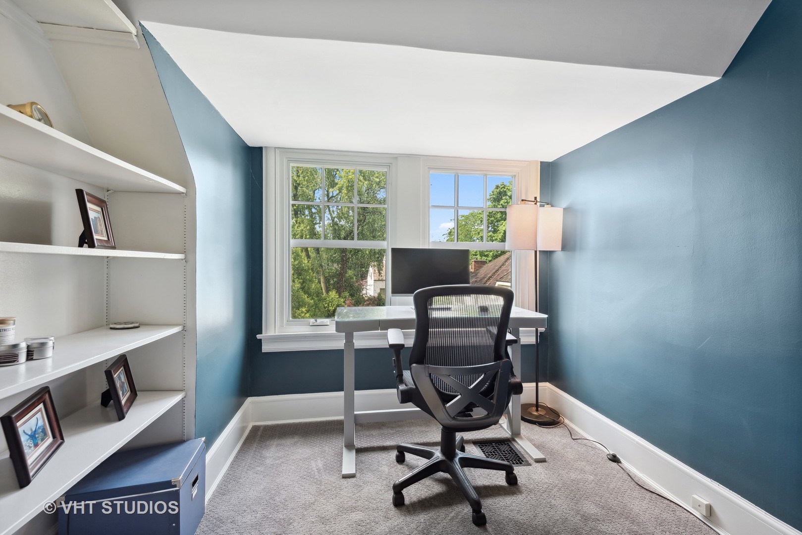 160 Sheridan Road Glencoe, IL 60093 - Photo 26 of 42 a view of a workspace with furniture and a window