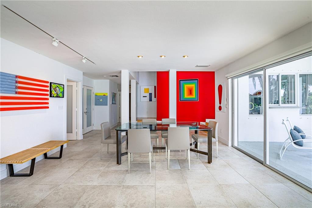 536 Turtle Hatch Road Naples, FL 34103 - Photo 16 of 28 Dining room with track lighting