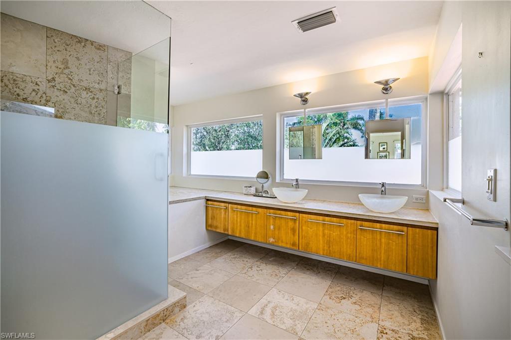 536 Turtle Hatch Road Naples, FL 34103 - Photo 20 of 28 Full bath with double vanity and walk in shower