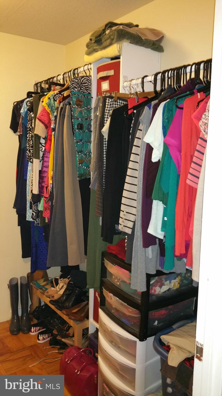 430 M Street Southwest, Unit N810 Washington, DC 20024 - Photo 12 of 18 a view of walk in closet with clothes and shoes
