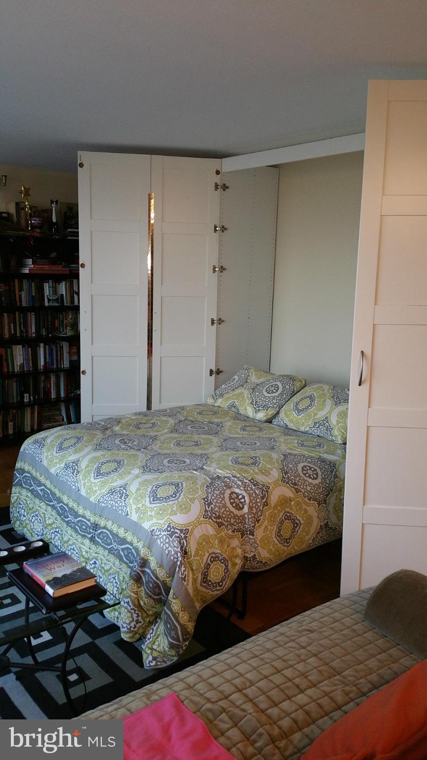 430 M Street Southwest, Unit N810 Washington, DC 20024 - Photo 8 of 18 a bedroom with a bed and walk in closet