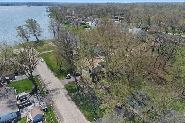 an aerial view of residential house with outdoor space