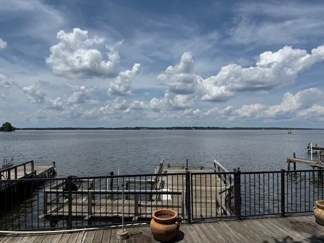 a balcony with city view