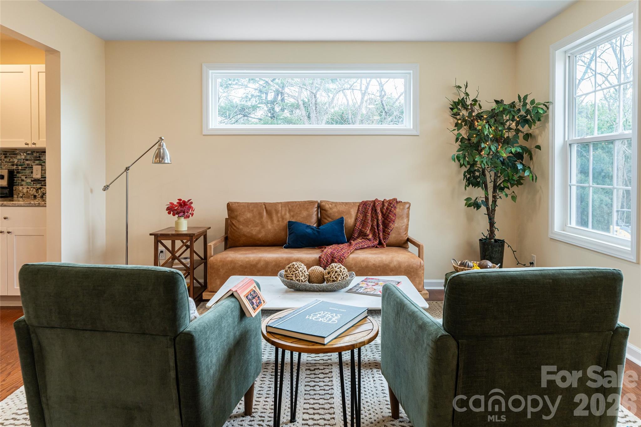 622 North Main Street Canton, NC 28716 - Photo 8 of 36 a living room with furniture a window and a potted plant