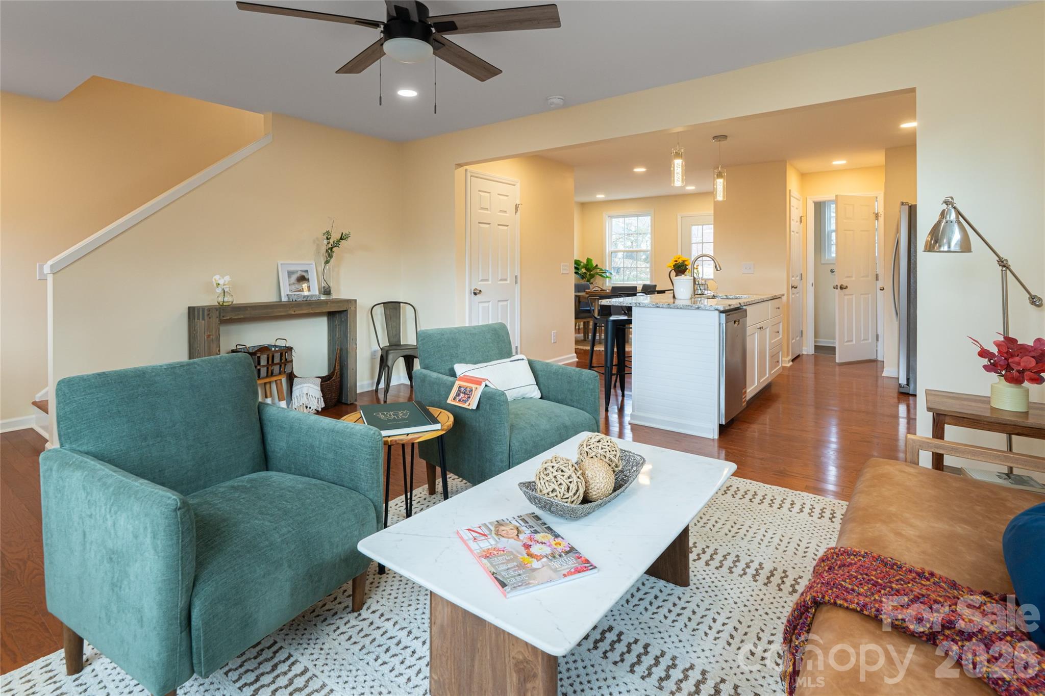 622 North Main Street Canton, NC 28716 - Photo 10 of 36 a living room with furniture and a wooden floor