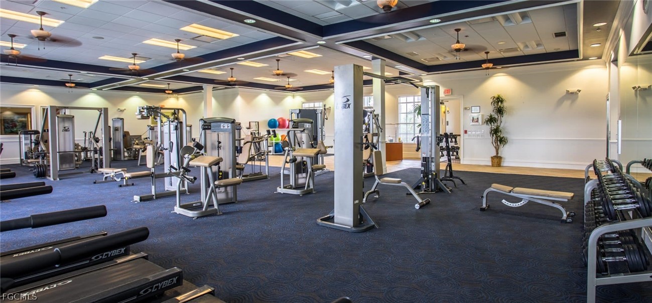 3341 Chestnut Grove Drive Alva, FL 33920 - Photo 39 of 44 a view of a room with gym equipment
