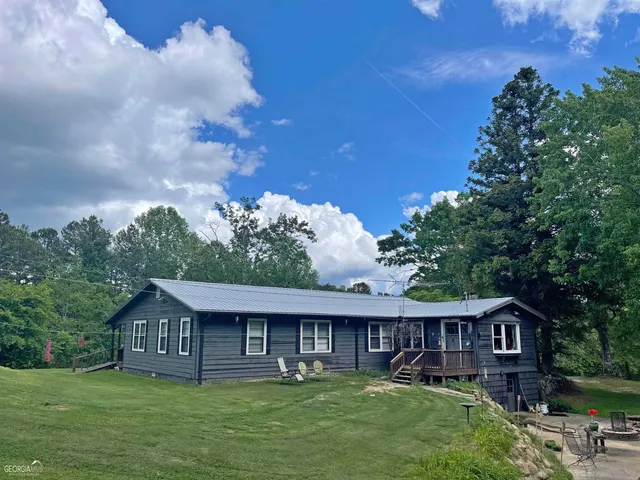 a view of gallery with wooden floor