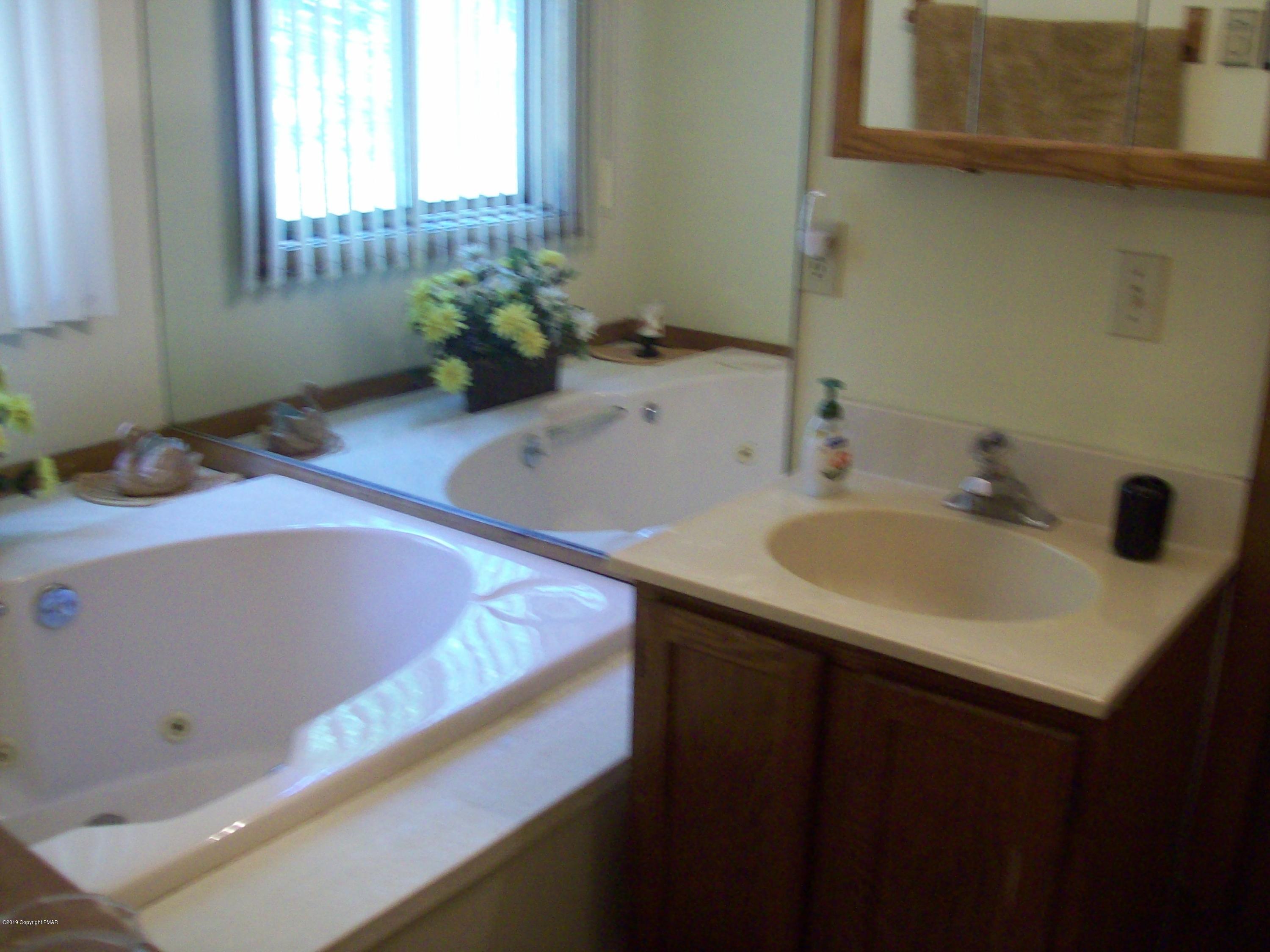 243 Canterbury Road Bushkill, PA 18324 - Photo 12 of 29 a bathroom with a sink and a bathtub
