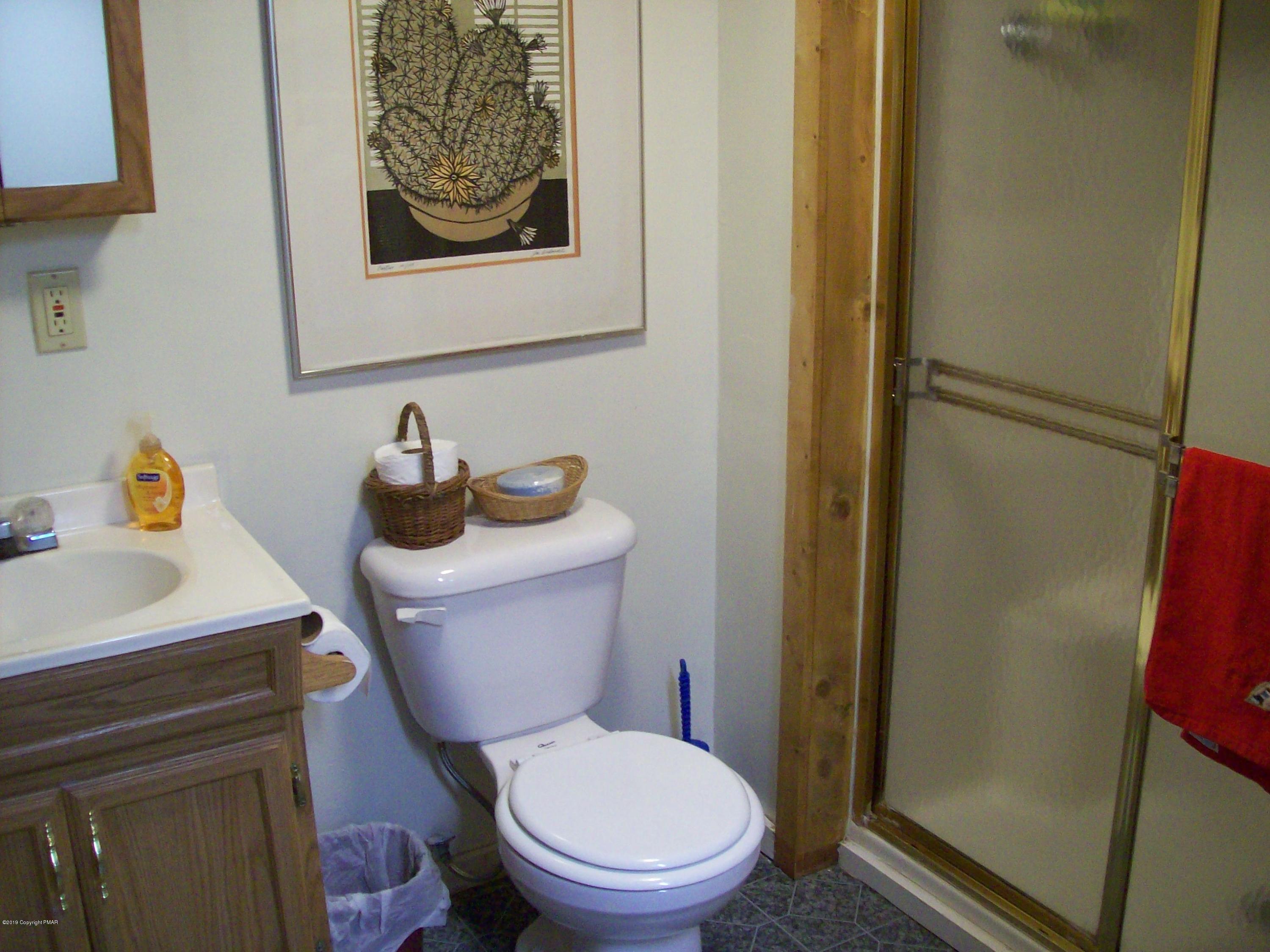 243 Canterbury Road Bushkill, PA 18324 - Photo 19 of 29 a white toilet sitting next to a bathroom sink
