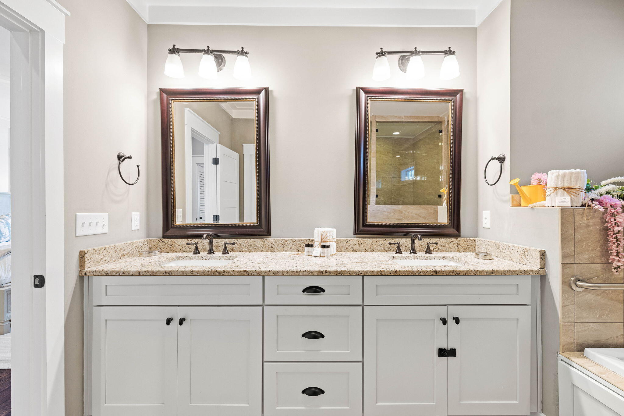 131 Clareon Drive Inlet Beach, FL 32461 - Photo 29 of 62 a bathroom with a sink and a mirror