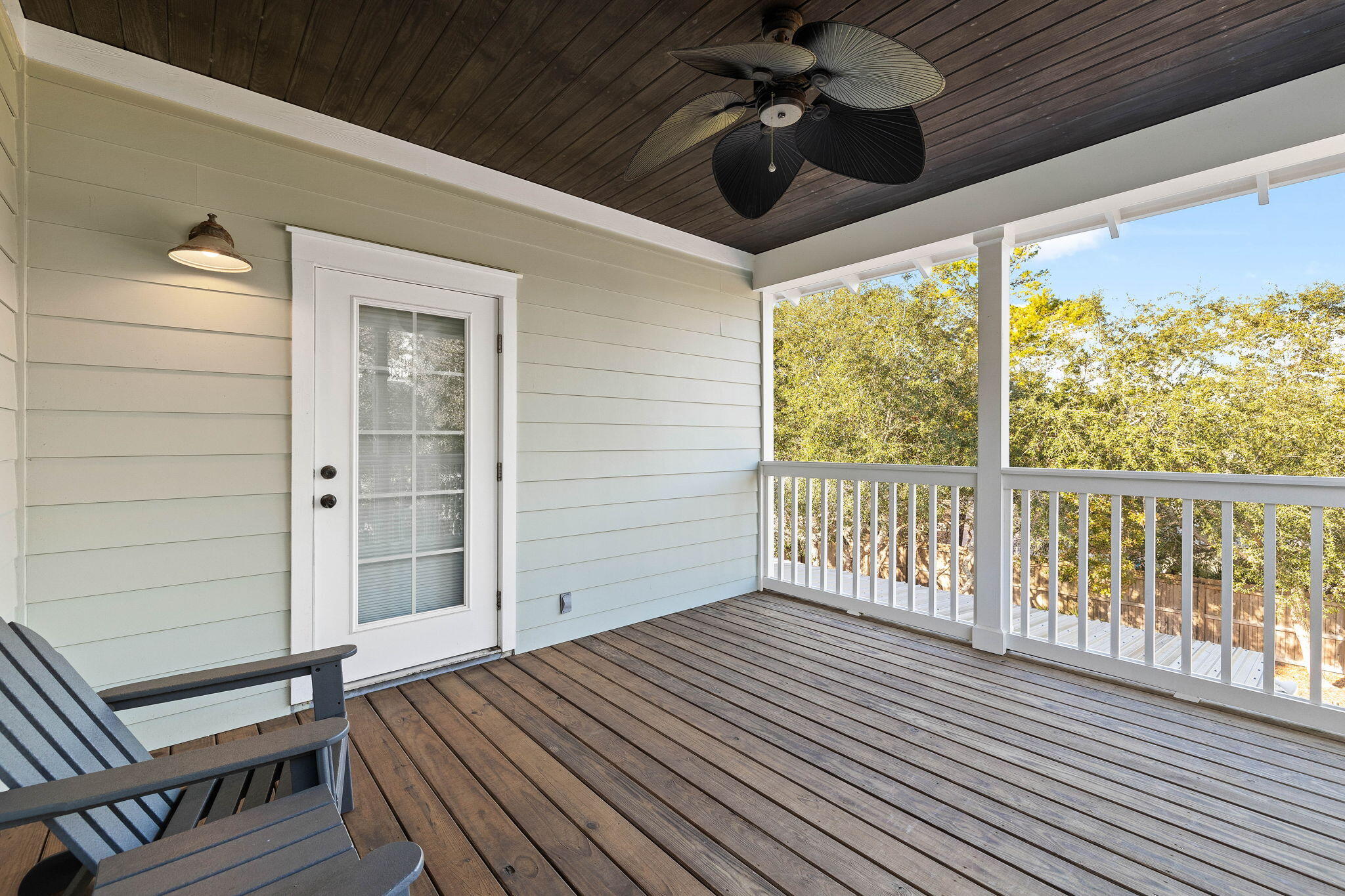 131 Clareon Drive Inlet Beach, FL 32461 - Photo 33 of 62 a view of a porch with wooden floor