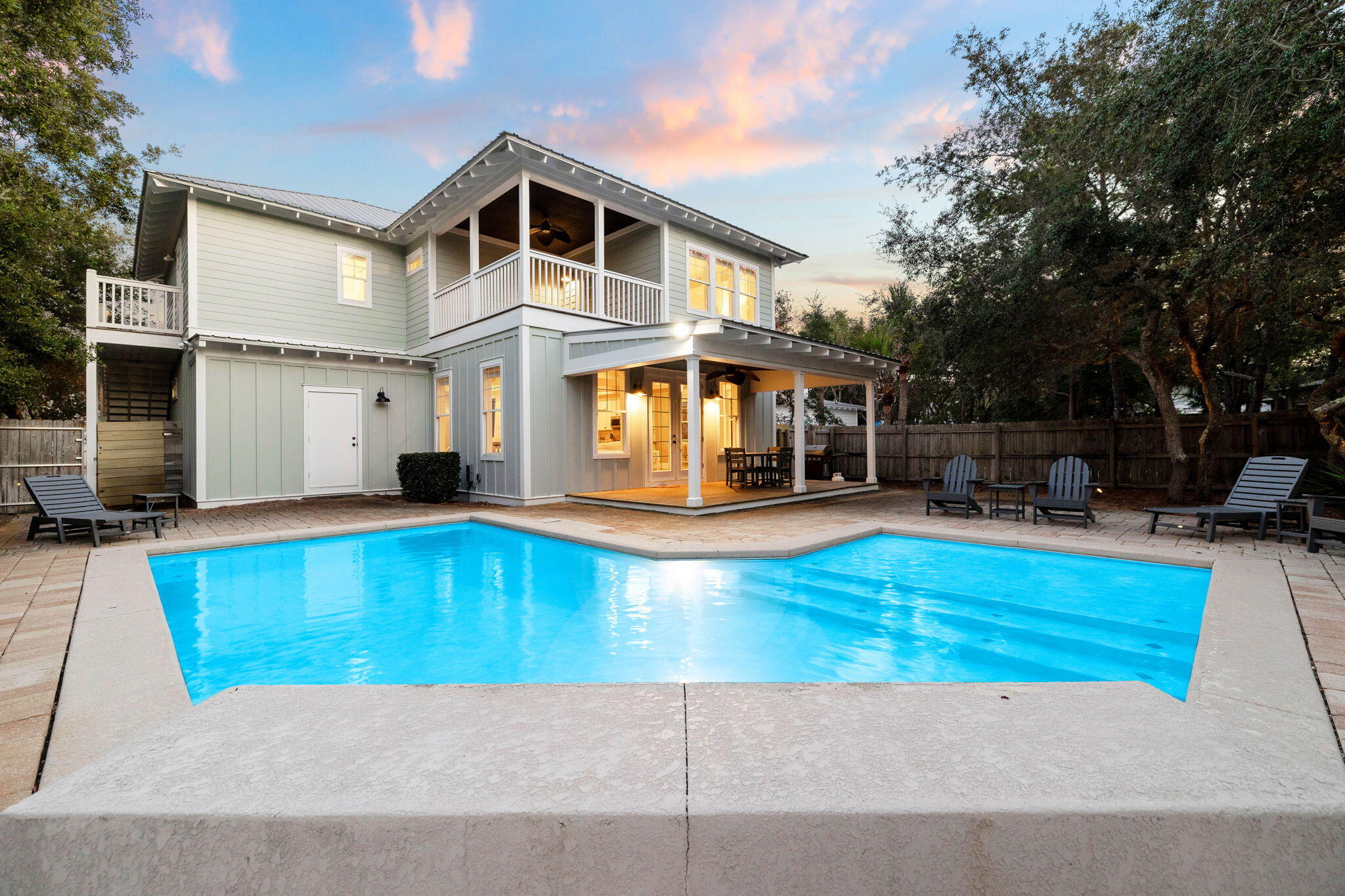 131 Clareon Drive Inlet Beach, FL 32461 - Photo 62 of 62 a view of a house with swimming pool