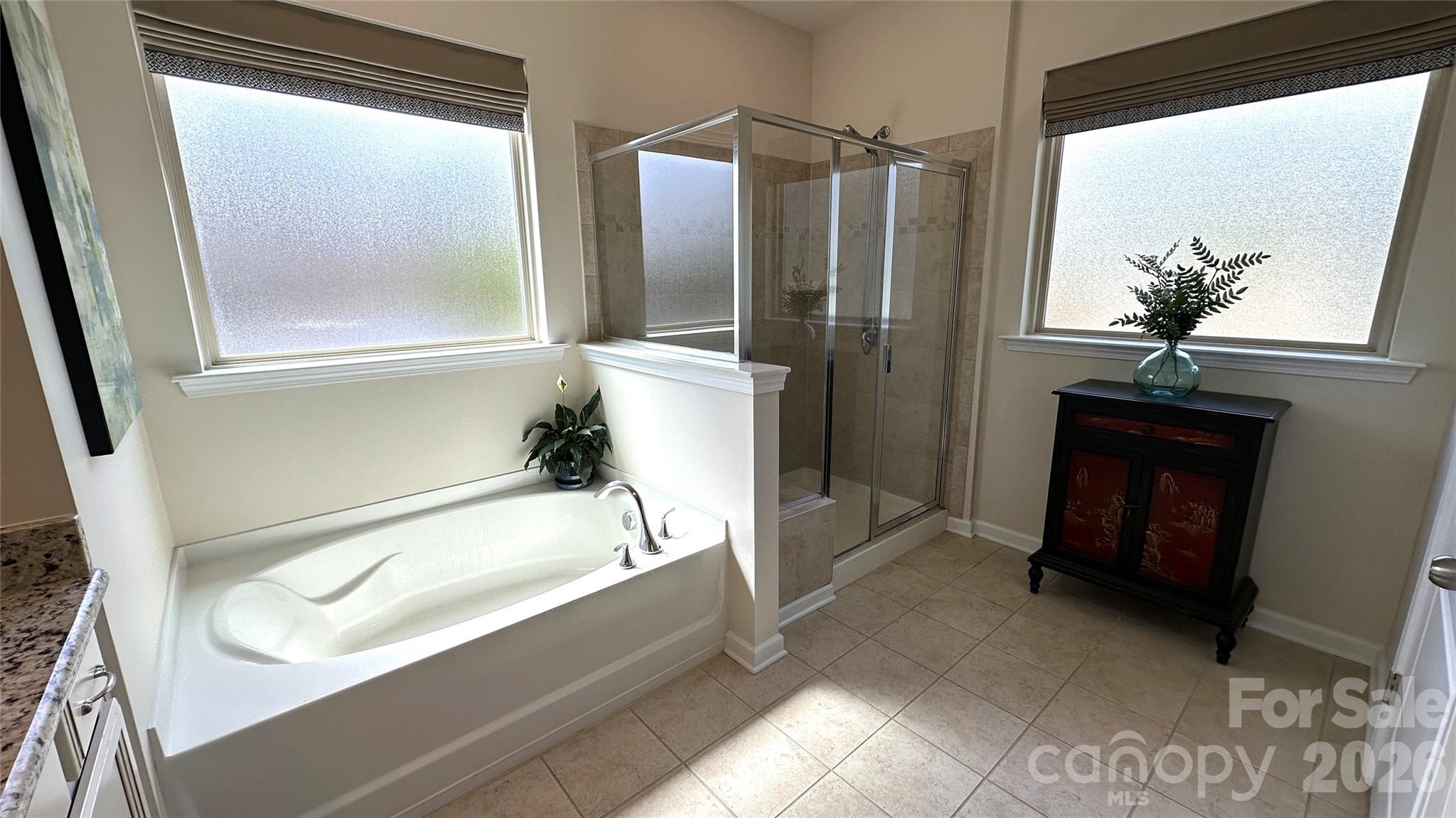 596 Moses Drive Fort Mill, SC 29707 - Photo 14 of 29 a bathroom with a bathtub and a shower