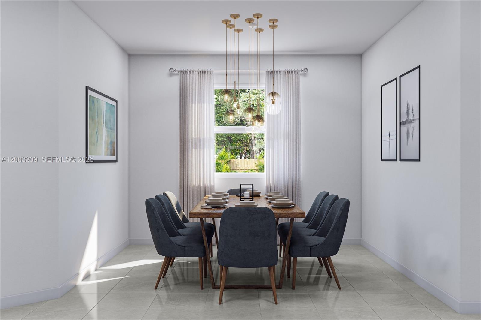 19659 Southwest 337th Terrace Homestead, FL 33034 - Photo 7 of 13 a view of a dining room with furniture window and chandelier