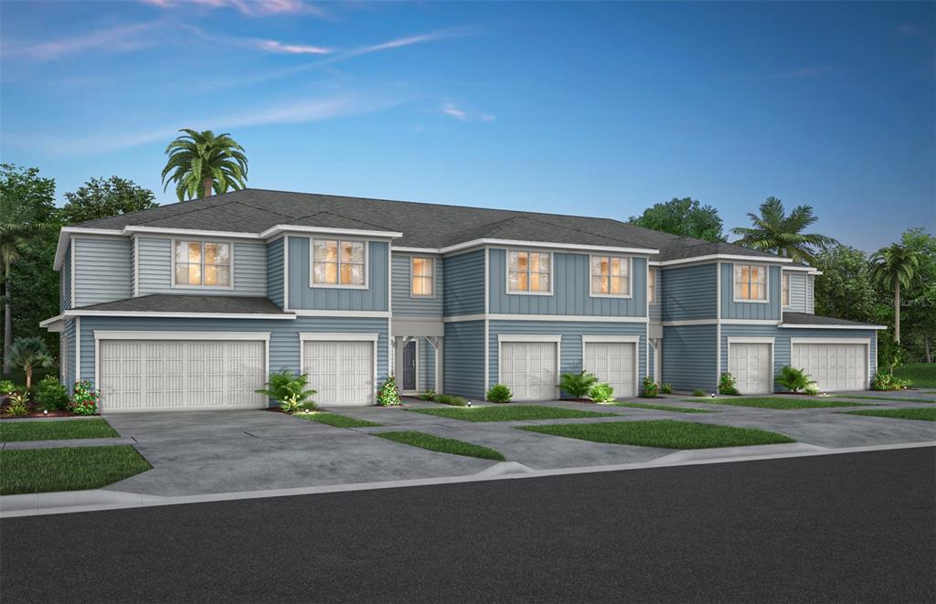 2759 Fetching Trail Davenport, FL 33896 - Photo 1 of 1 Townhomes Coastal Exterior Design. Artistic rendering for this new construction home. Pictures are for illustrative purposes only. Elevations, colors and options may vary.