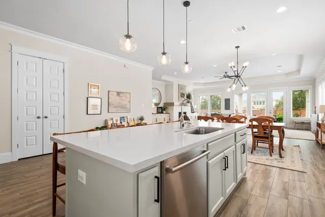 a bed room with a bed and a book shelf
